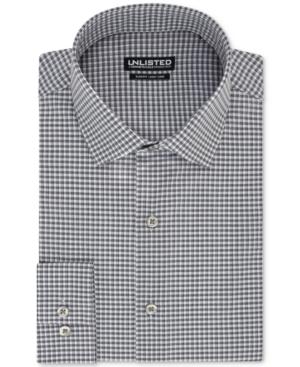 Unlisted Men's Slim-fit Easy-care Broadcloth Gingham Dress Shirt