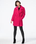 Betsey Johnson Boucle Asymmetrical Peacoat