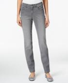 Style & Co. Curvy Tummy-control Grey Wash Skinny Jeans, Only At Macy's