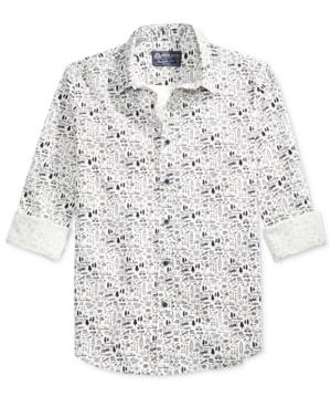 American Rag Men's Printed Long-sleeve Shirt, Only At Macy's