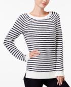 Maison Jules Striped Raglan Sweater, Only At Macy's