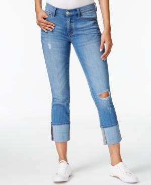 Buffalo David Bitton Faith Ripped Cropped Jeans