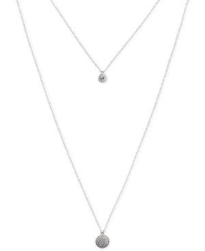 Givenchy Silver-tone Layered Pendant Necklace