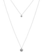 Givenchy Silver-tone Layered Pendant Necklace