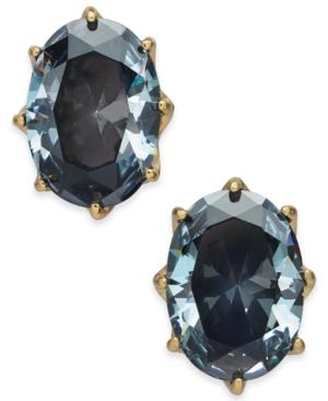 Kate Spade New York Gold-tone Stone Oval Stud Earrings