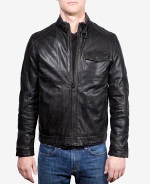 Emanuel Ungaro Leather Wind-resistant Moto Jacket