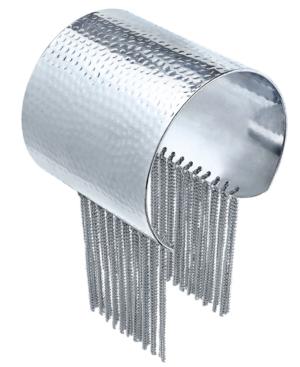 Thalia Sodi Silver-tone Fringe Cuff Bracelet, Only At Macy's