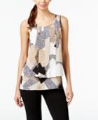 Alfani Layered Pleated Top, Only At Macy's