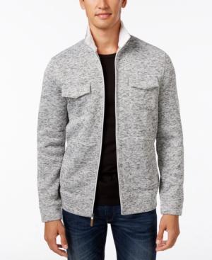 Tasso Elba Men's Zip Front Textured Jacket, Only At Macy's