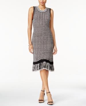 Bar Iii Fringe Sweater Dress, Only At Macy's