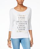 Thalia Sodi Dolman-sleeve Love Top, Only At Macy's