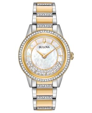Bulova Women's Dress Two-tone Stainless Steel Bracelet Watch 32.5mm