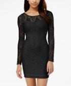 Material Girl Lace Illusion Bodycon Dress, Only At Macy's