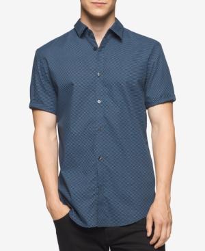 Calvin Klein Men's Twill Geo-print Shirt