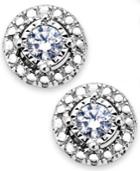 Trumiracle Diamond Halo Stud Earrings In Sterling Silver (1/5 Ct. T.w.)