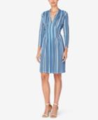 Catherine Catherine Malandrino Tinka Striped Fit & Flare Dress