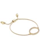 Inc International Concepts Gold-tone Oval Pave Slider Bracelet, Only At Macy's