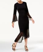Thalia Sodi Mixed-media Asymmetrical Dress, Created For Macy's