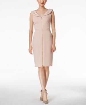 Calvin Klein Portrait-collar Sheath Dress