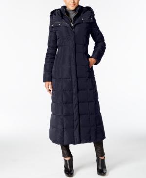 Cole Haan Signature Hooded Down Maxi Puffer Coat