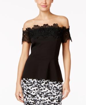 Thalia Sodi Off-the-shoulder Peplum Top, Only At Macy's