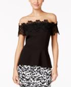 Thalia Sodi Off-the-shoulder Peplum Top, Only At Macy's