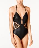 Kenneth Cole After Midnight Strappy Tummy-control One-piece Swimsuit Women's Swimsuit