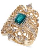 Brasilica By Effy Emerald (9/10 Ct. T.w.) And Diamond (3/4 Ct. T.w.) Ring In 14k Gold