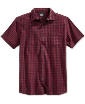 Quiksilver Men's Pacific Sound Plaid Short-sleeve Shirt