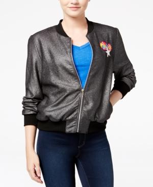 Trolls By Dreamworks Juniors' Glitter Bomber Jacket