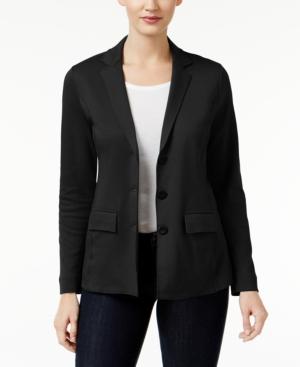 Style & Co Three-button Knit Blazer, Only At Macy's