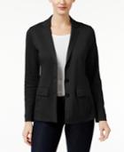 Style & Co Three-button Knit Blazer, Only At Macy's