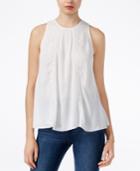 Guess Sleeveless Embroidered Top