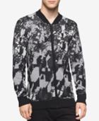 Calvin Klein Men's Abstract-print Full-zip Sweater