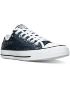 Converse Women's Chuck Taylor Ox Holiday Sparkle Casual Sneakers From Finish Line