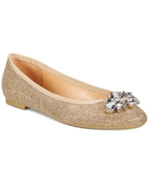 Jewel Badgley Mischka Cabella Evening Flats Women's Shoes