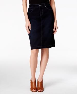 Style & Co. Rinse Wash Denim Skirt, Only At Macy's