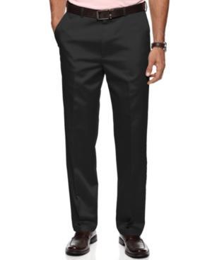 Haggar Pants, No Iron Cotton Classic Fit Flat Front