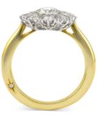 Star By Marchesa Certified Diamond Engagement Ring In 18k Gold (1-1/3 Ct. T.w.)