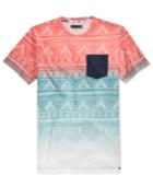 Ocean Current Men's Presley Ombre Geographic Print T-shirt