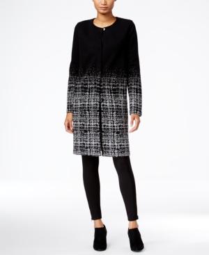 Style & Co. Plaid-gradient Duster Cardigan, Only At Macy's