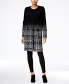 Style & Co. Plaid-gradient Duster Cardigan, Only At Macy's