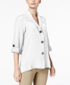 Jm Collection Crinkled Button-detail Shirt, Created For Macy's
