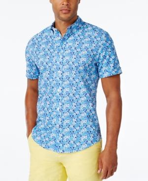 Tommy Hilfiger Men's Caste Floral-print Short-sleeve Shirt