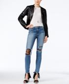 Joe's Jeans Charlie Brooke Wash Lace-trim Ripped Jeans