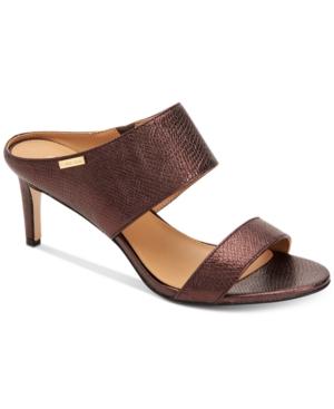 Calvin Klein Women's Cecily Foiled Lizard Shoes Women's Shoes