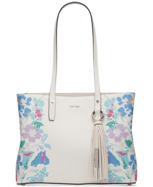 Calvin Klein Maggie Leather Small Tote