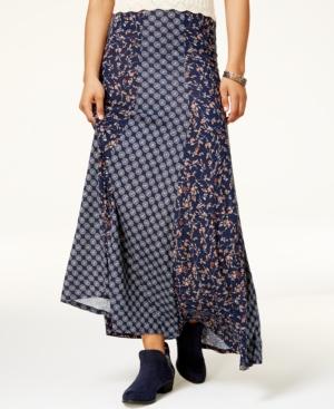 American Rag Juniors' Mixed-print Maxi Skirt, Created For Macy's