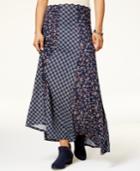 American Rag Juniors' Mixed-print Maxi Skirt, Created For Macy's