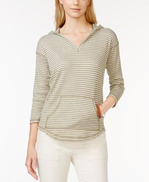American Living Striped Hooded Top, Only At Macy's